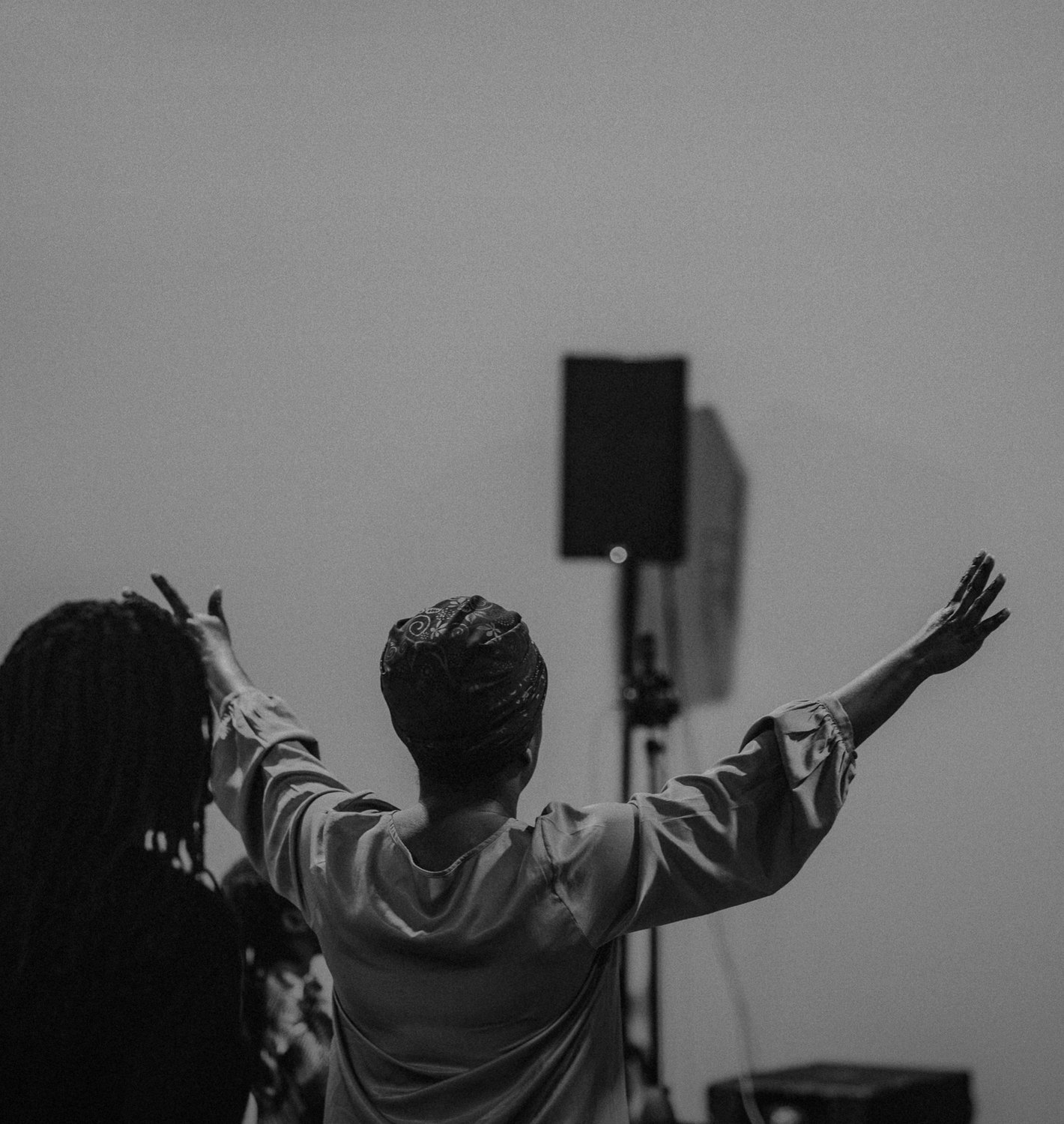 Hands raised in worship during Destiny Recovery